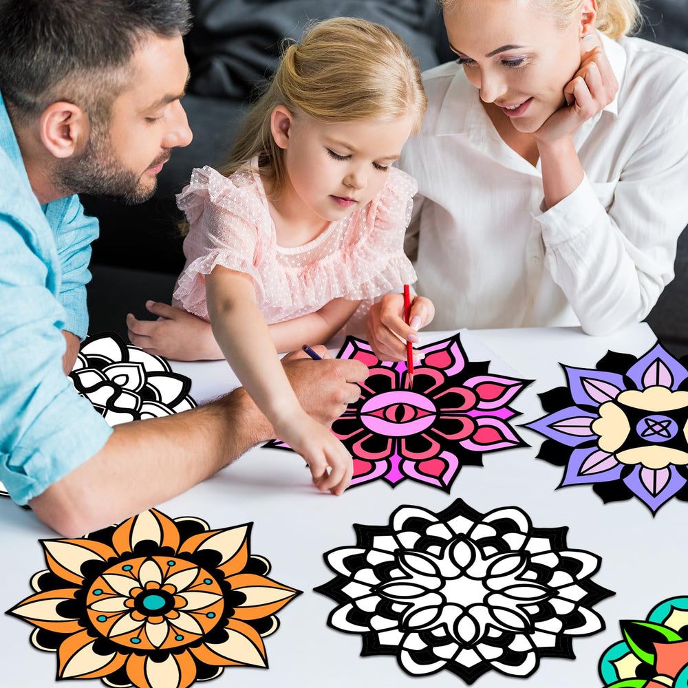 EggSun mandala craft pages ideal for DIY educational projects