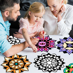 EggSun mandala craft pages ideal for DIY educational projects
