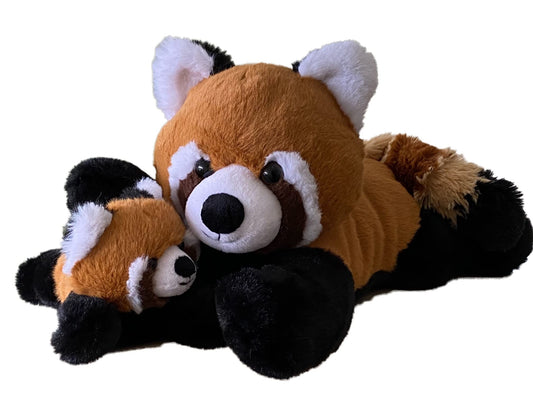 EH Exceptional Home mother and baby red panda plush duo for imaginative play.