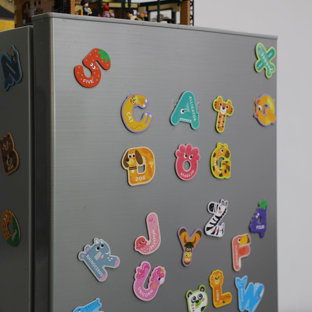 EHR learning set supports early literacy through fridge play at home or class