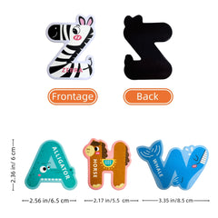 EHR magnetic letters cat design helps letter recognition and shapes on the refrigerator.