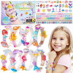 Eichhoo friendship bracelet kit showing 8 bracelets for quick DIY mermaid accessories