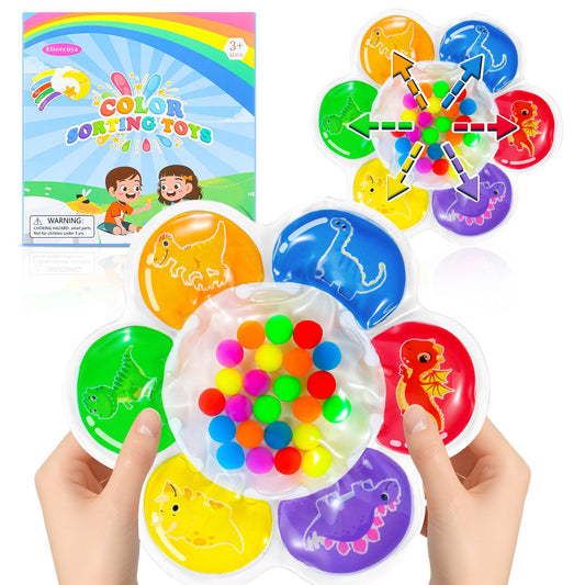 EIiovcnya color-sorting sensory toy front view supports early color recognition and fine motor skills