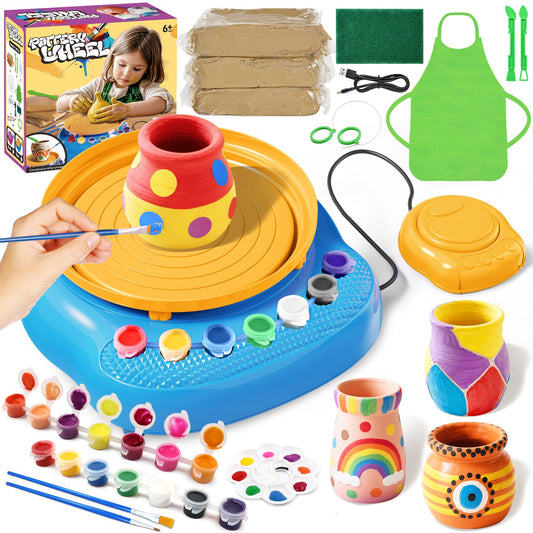 Einailvk pottery wheel kit for kids with quick setup and creative start.