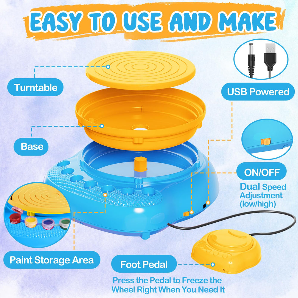 Einailvk removable turntable on the wheel for easy cleanup.
