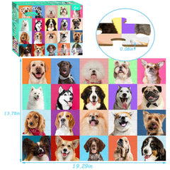 Eirenke dog puzzle colorful-scene provides bright, engaging entertainment.