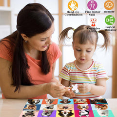 Eirenke dog puzzle poster-included helps with scale during assembly.