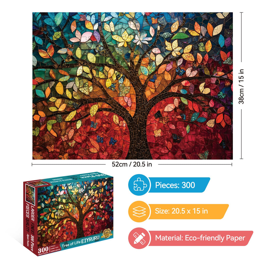 EIYRURU 300-piece large-piece puzzle designed for easier handling and family fun