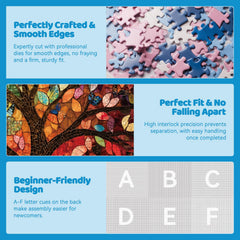 EIYRURU Senior-friendly puzzle with big pieces for comfortable puzzling