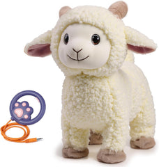 eJog Pup electronic interactive singing walking lamb toy, soothing companionship for babies.