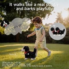 eJog Pup voice commands and music mode for engaging play sessions.