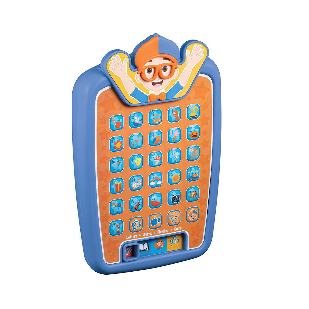 ekids Blippi tablet compact and lightweight for travel learning on the go.