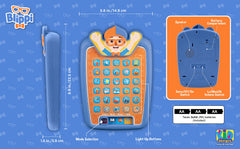 ekids Blippi tablet built-in speech and sound effects enhance storytelling.