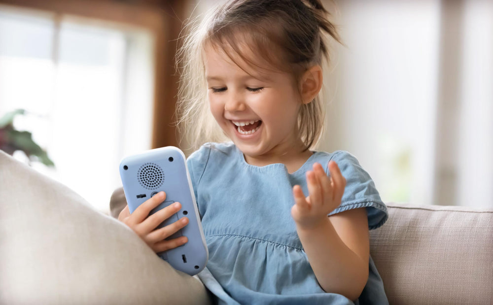 eKids Disney Frozen toy phone top view shows durable, kid-friendly controls.