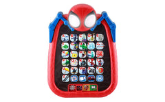 ekids Spidey Adventure Tablet front view shows kid-friendly design for early learning.