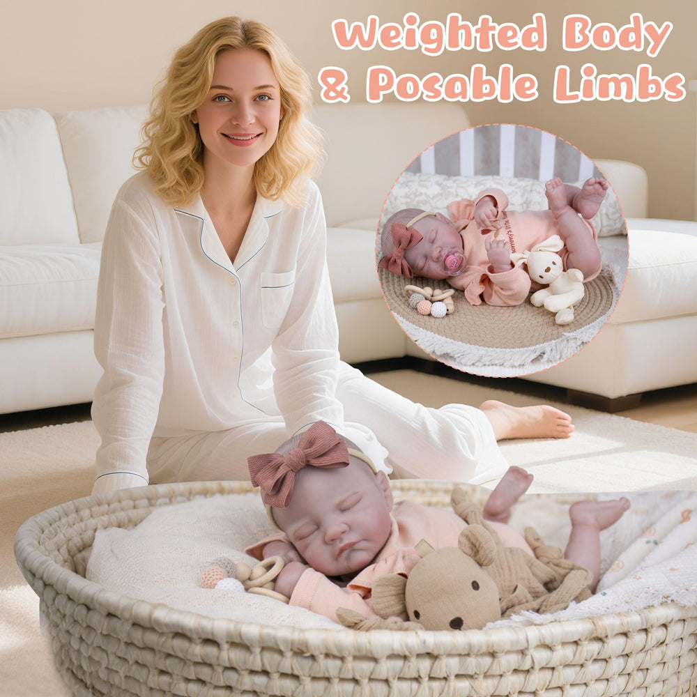 EKOKIZ doll with bottle, diaper, and birth certificate ready for gifting