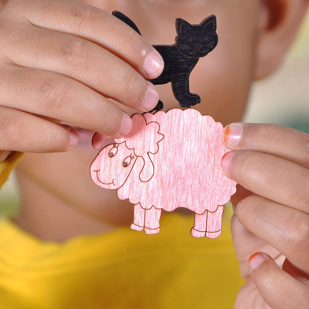 Ekoplay farm animals puzzle layer 7—versatile learning toy for home or classroom