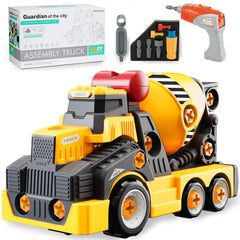 EKU EASYKU cement-mixer-truck-assembly image shows hands-on learning in action.