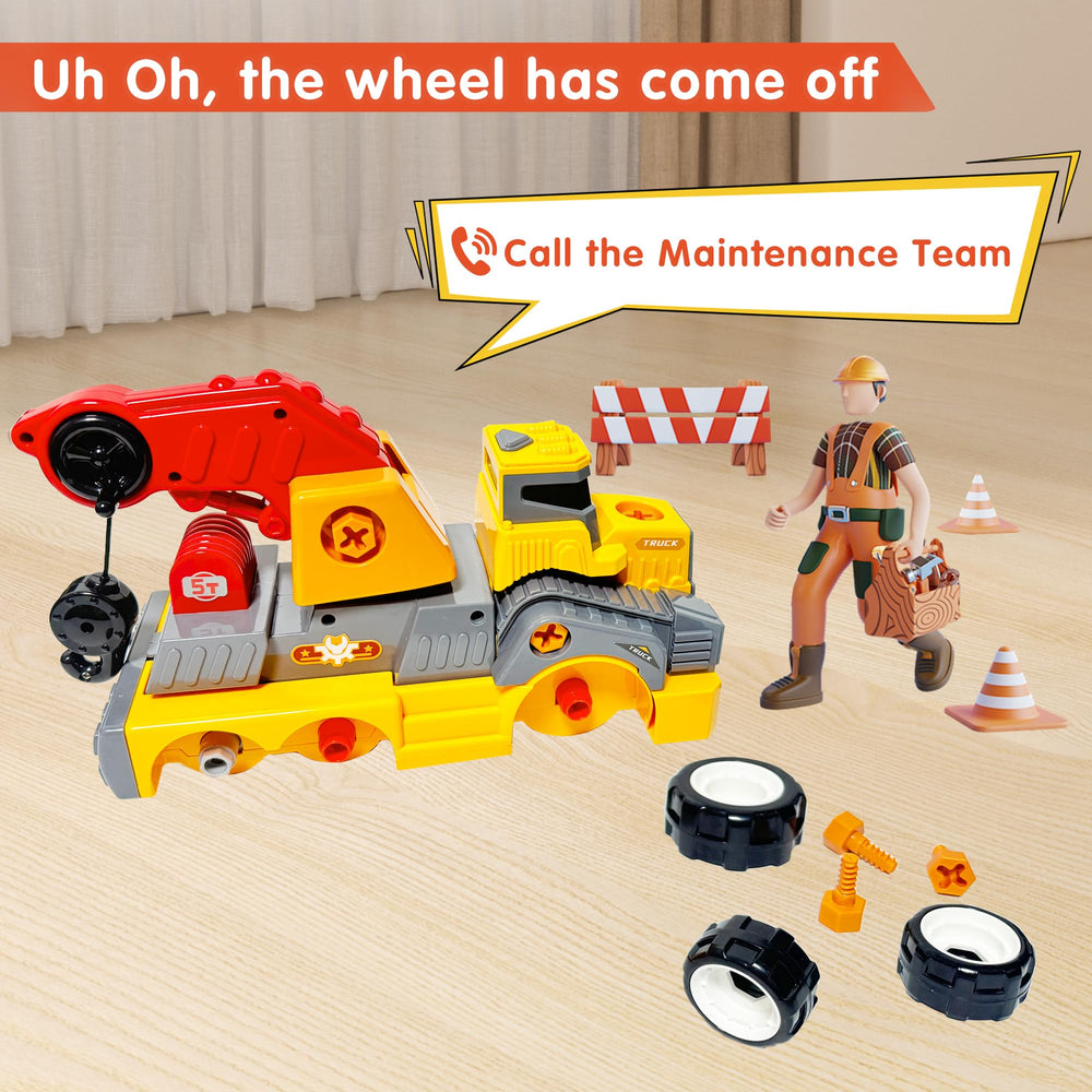 EKU EASYKU crane truck durable parts withstand hours of constructive fun.
