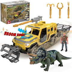 EKU EASYKU complete playset supports imaginative Dino rescue adventures.