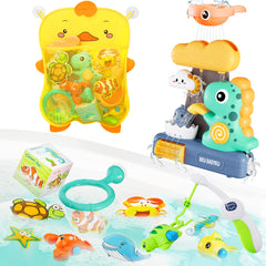 EKU EasyKU storage bag keeps bath toys organized and dry after use.