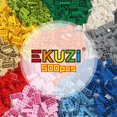 Safety-tested bricks provide durable, lead-free construction play.