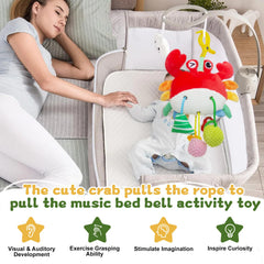 ElapseGlow crab travel-friendly toy for on-the-go tummy time