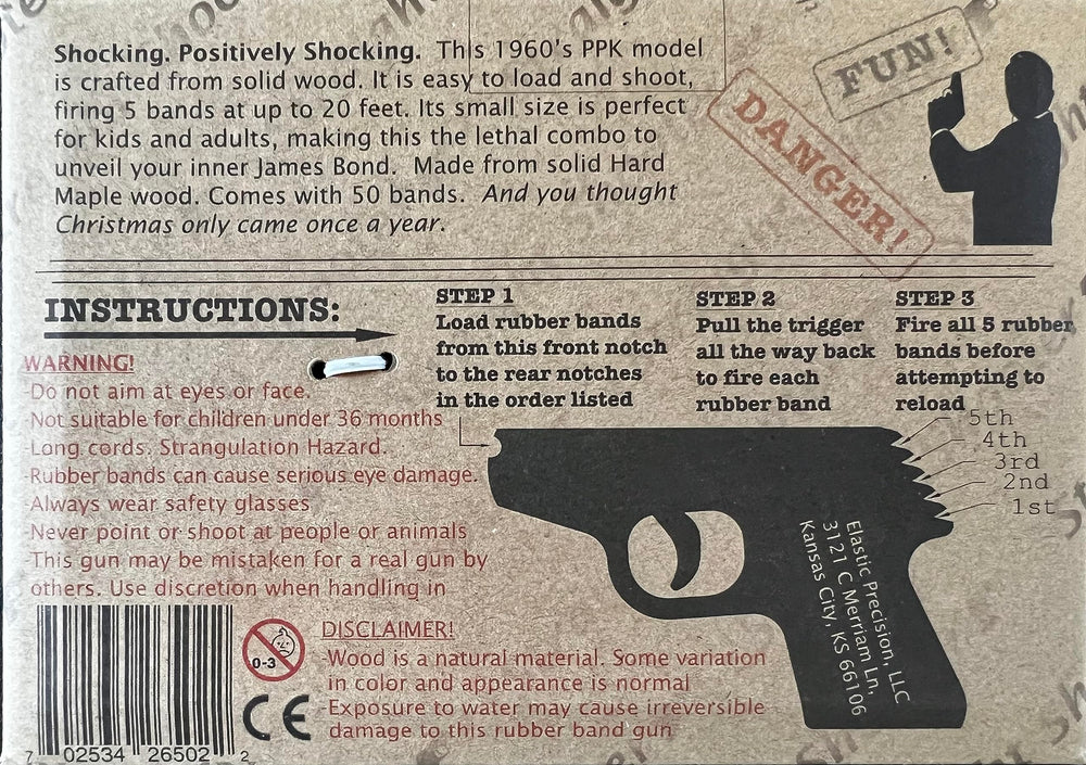 Elastic Precision PPK ammo included for immediate setup and practice