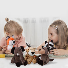 Elcoho elephant plush with gentle size for cuddling and display