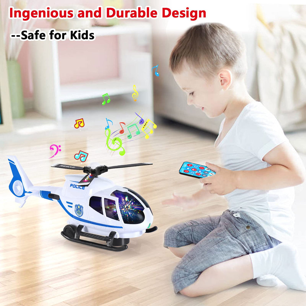 Ele ELEOPTION airplane toy with flashing lights and music for sensory play