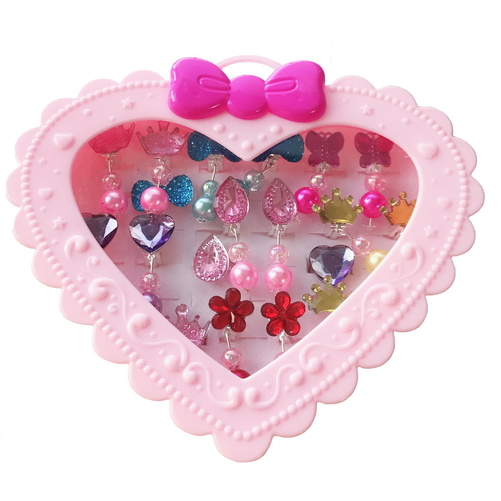 Elesa Miracle 28pcs kids jewelry box set, perfect for pretend play and gifting.