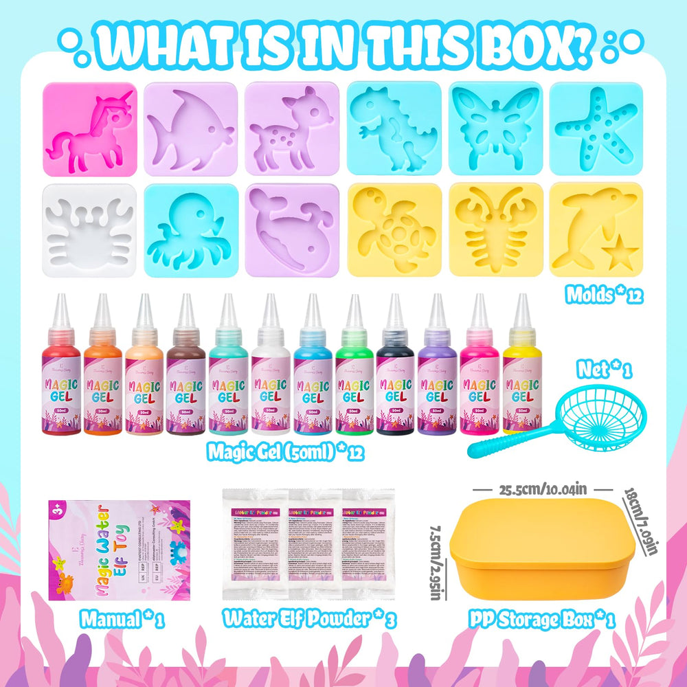 Eleanore's Diary twelve animal molds for imaginative water gel toy crafting.