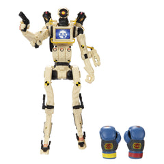 Electronic Arts Apex Legends Pathfinder figure with Crash Test Rare Skin for display and collection.