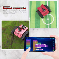 ELEGOO Conqueror robot tank kit graphical programming enables creative coding