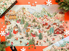 Elena Essex Alpine Holiday finished size reference for framing and setup