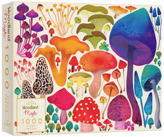 Elena Essex Woodland Magic puzzle cover: inviting forest scene for mindful evenings.