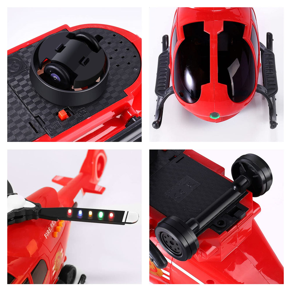 ELEOPTION airplane toy battery compartment requires 3 AA batteries.