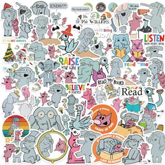 Elephant and Piggie phone case decals celebrate creativity and easy reuse