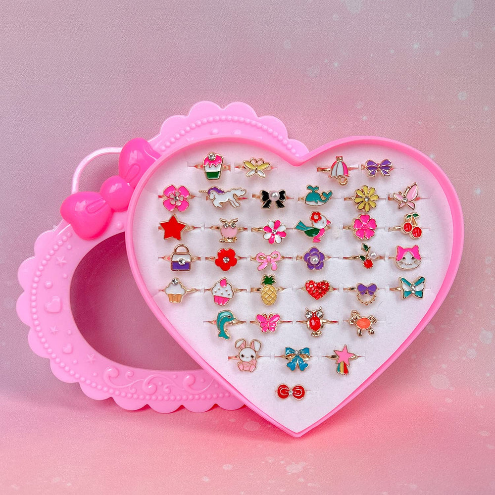 Elesa Miracle 36-piece ring set neatly stored in a box for gifting.