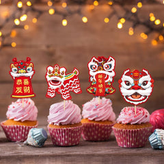 Elevizzle easy-insert cake toppers simplify decorating for Lunar New Year.
