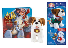 The Elf on the Shelf Elf Pets Saint Bernard Pup for cuddly holiday moments.