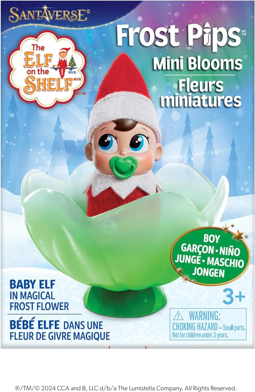 Elf on the Shelf Frost Pips light boy shines in cozy display setups.