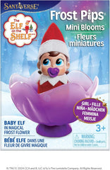 The Frost Pips duo sits by the Frost Flower Cradle for North Pole charm.
