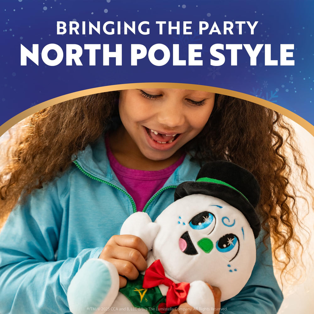 The Elf on the Shelf Razzle in a North Pole setting inspires magical home displays.