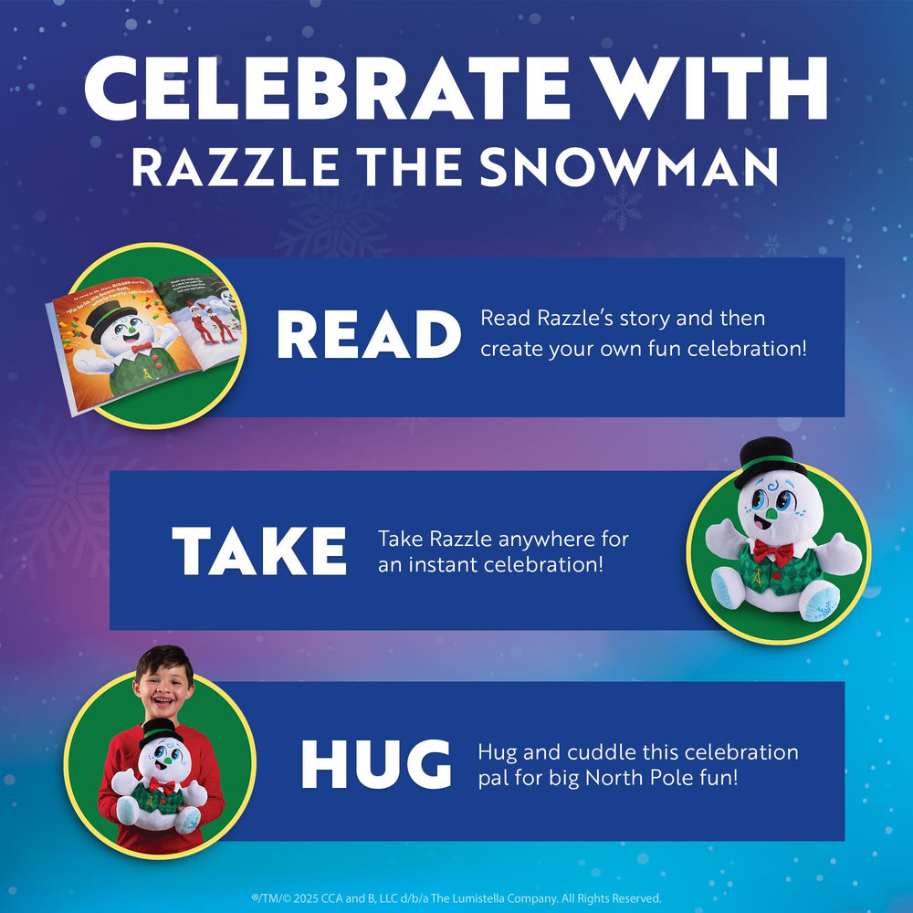 The Elf on the Shelf Razzle unboxing packaging reveals festive delight.