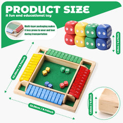Elfclove Shut The Box close-up of pine wood finish, durable and pleasant to touch