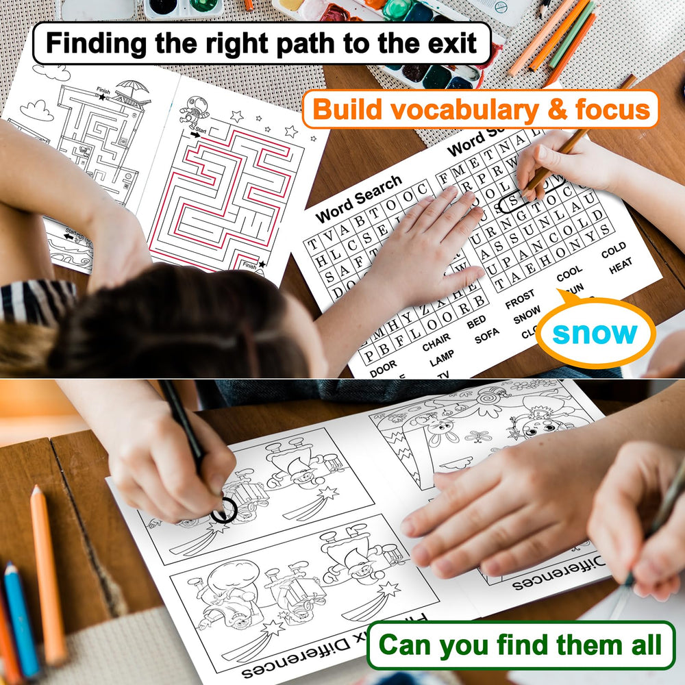 Elfew 20Pack word search puzzles to boost focus and vocabulary in young learners