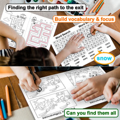 Elfew 20Pack word search puzzles to boost focus and vocabulary in young learners