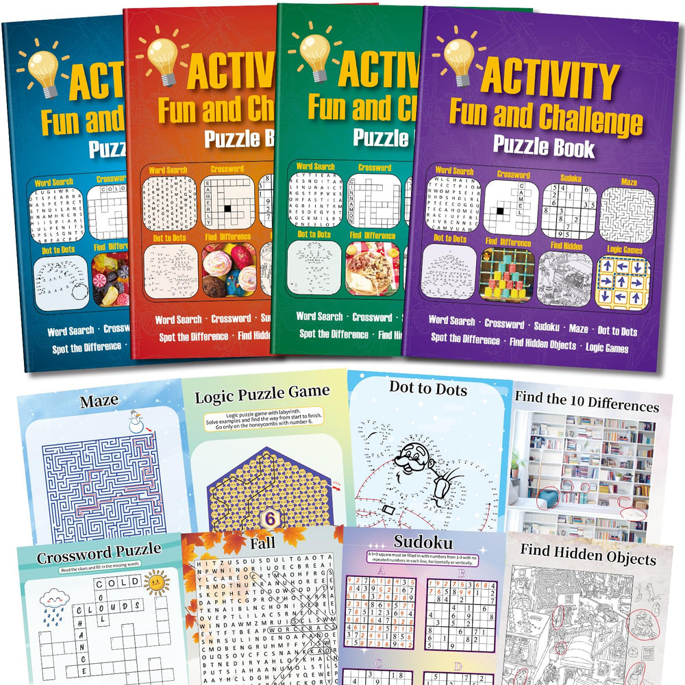 Elfew 4-Pack Activity Books front cover, inviting focused relaxation.