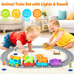 Ellinjan lights-and-sounds train enhances engagement and age-appropriate exploration.